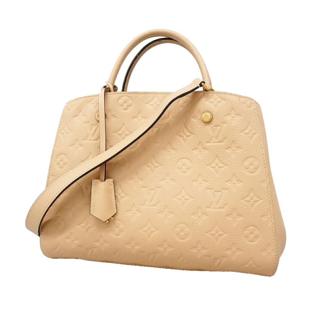 Louis Vuitton Monogram Empreinte Montaigne MM Handbag M41152 Dune 2-way bag f...